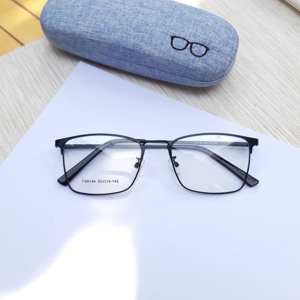 Paket frame kacamata unisex pria wanita Dr 99144 free lensa antiradiasi/lensa photocromik Termurah