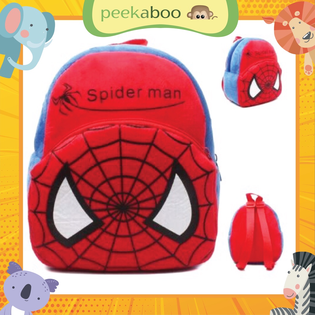 TAS ANAK RANSEL KECIL - SPIDERMAN SEKOLAH TK KARTUN LUCU IMPOR LAKI PEREMPUAN COWOK CEWEK MURAH