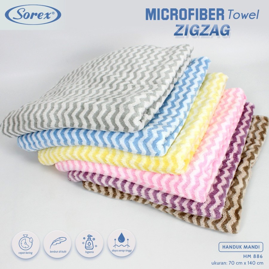 SOREX SOFT TOWEL handuk mandi lembut anak bayi HM 886