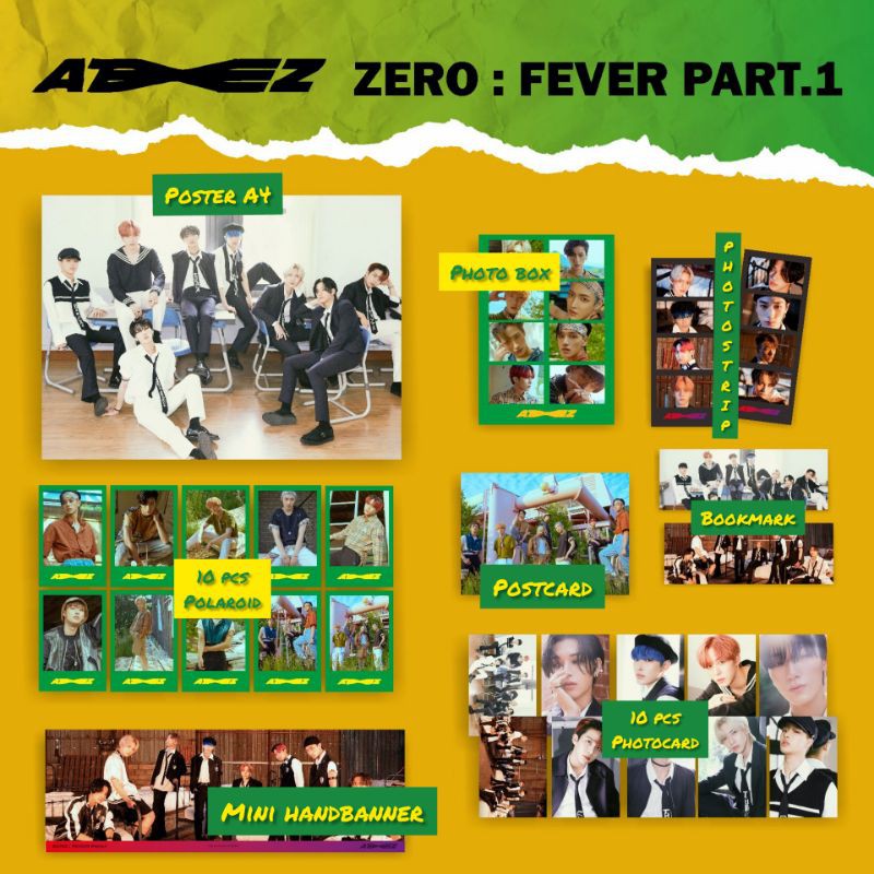 FANKIT ATEEZ ZERO: FEVER PART 1/PAKET ATEEZ ZERO: FEVER PART 1/ FANKIT ALL MEMBER ATEEZ