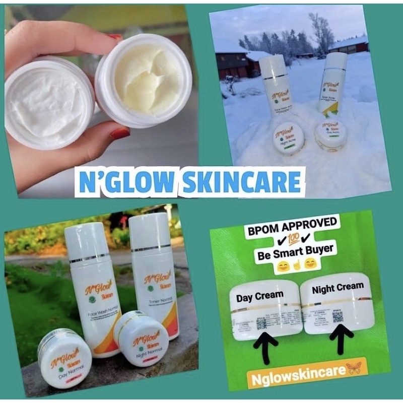 N'glow skincare bpom | Serum N'glow || Bedak N'glow