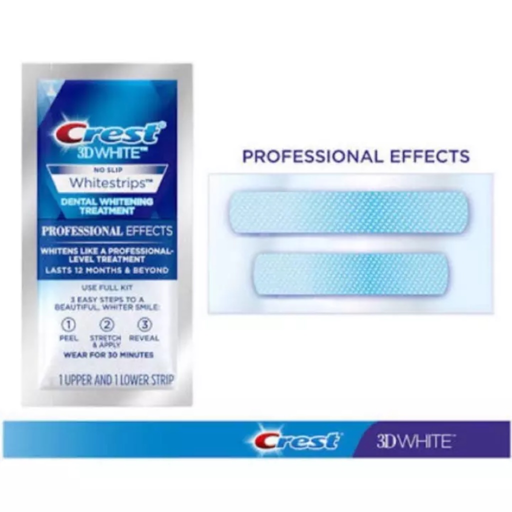 Crest 3D Whitestrips Dental Whitening Kit - SATUAN