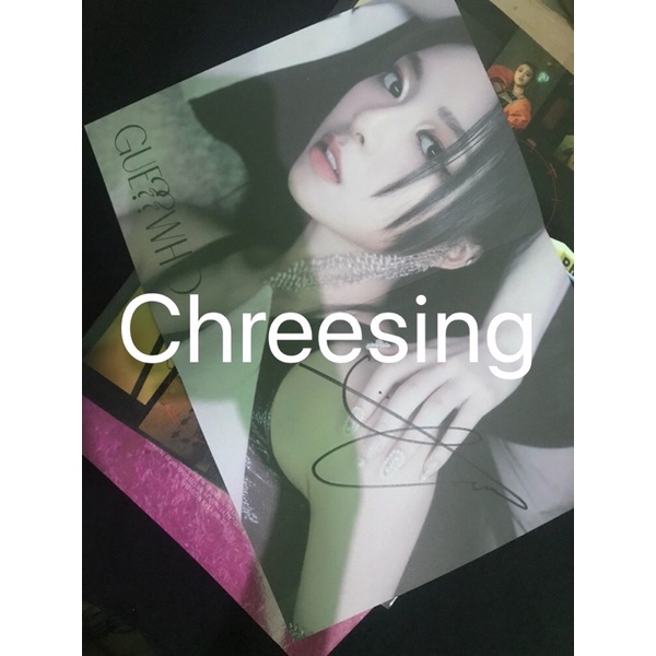 ITZY Guess Who Signed Mini Poster hello82 Shin Yuna