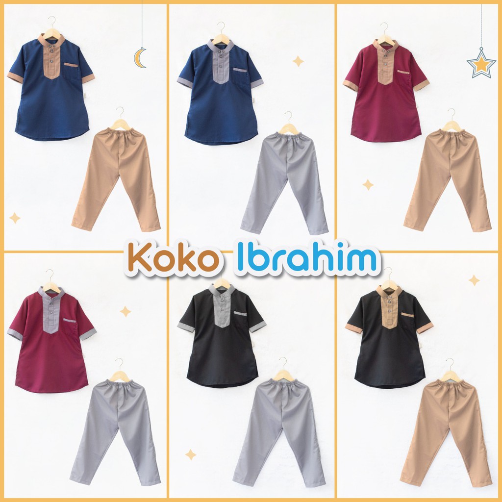 SETELAN BAJU KOKO ANAK LAKI MUSLIM TURKI USIA 1-10 TAHUN GAMIS ANAK COWOK Koko Turki