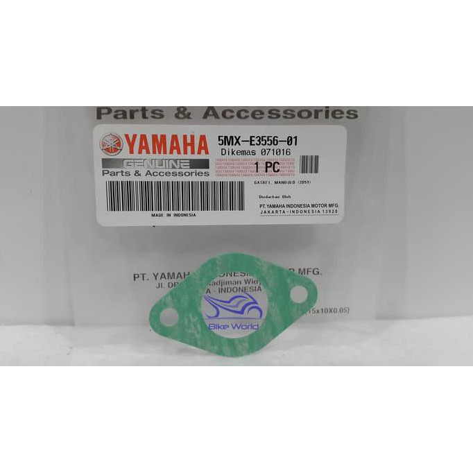PAKING INTAKE MIO 5MX-E3556-01 YAMAHA GENUINE PARTS & ACCESSORIES EXCLUSIVE