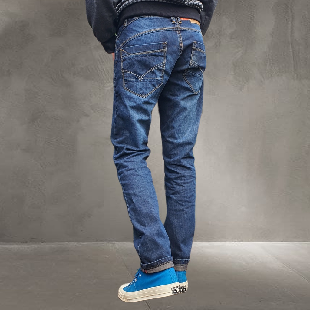 Celana Jeans Pria Reguler Jeans Kasual Pria Leviya Original 100% Premium