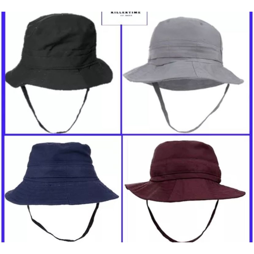 (bisa cod)Topi Bucket Rimba Bucket Outdoor Travel Topi Bucket Rimba