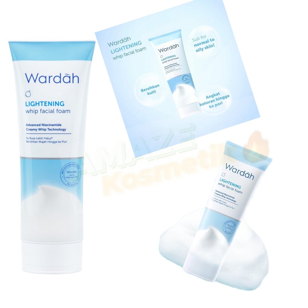 terbaru!!!!! WARDAH Lightening Whip Facial Foam 100ml BPOM / perawatan wajah