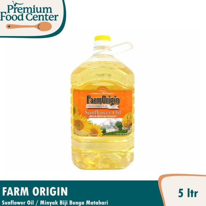 

BISA BAYAR DITEMPAT FARM ORIGIN - Sunflower Oil (5 ltr) / Minyak bunga matahari STOK TERBATAS