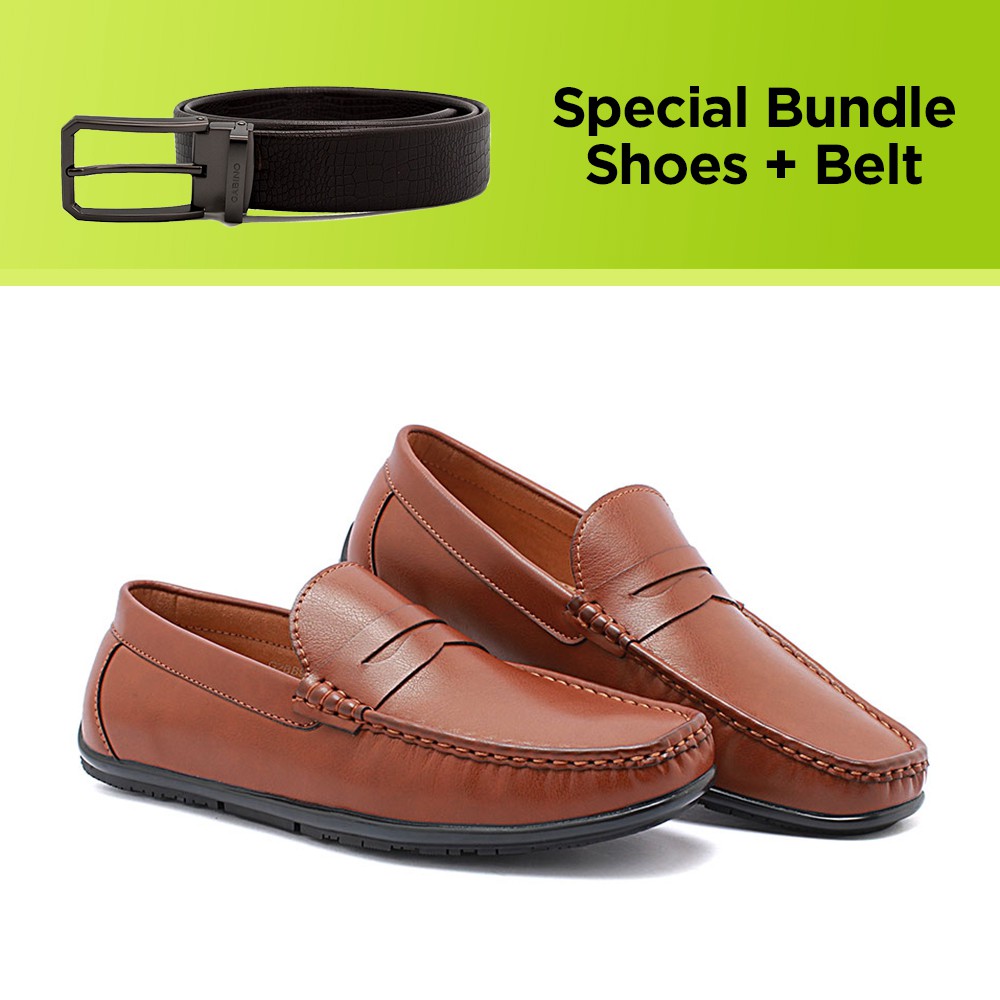  Sepatu  Pria Gabino  Timo Brown Free Belt Pria Gabino  Garth 