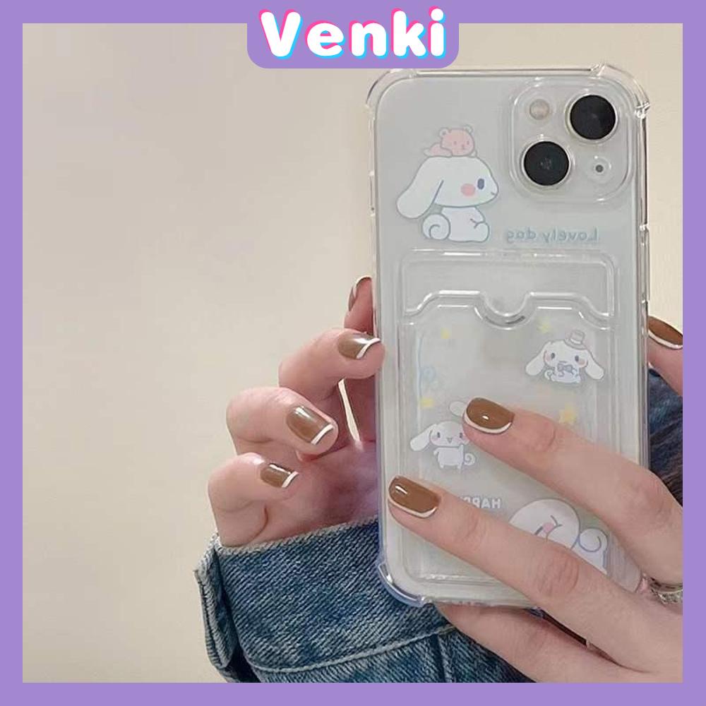 iPhone Case Card Case Silicone Soft Case Clear Case Photo Storage Card Holder Camera Full Coverage Protection Airbag Shockproof Case Cartoon Cute Style For iPhone 13 Pro Max iPhone 12 Pro Max iPhone 11 Pro Max iPhone 7 Plus iPhone XR XS MAX Pro 12 XS 11