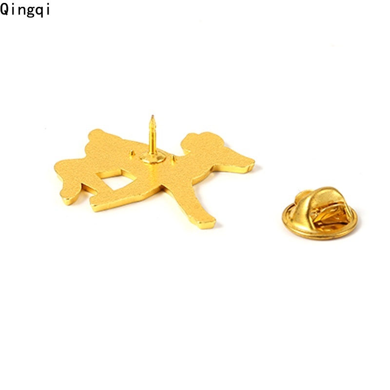 Bros Pin Enamel Bentuk Rusa Putih Bahan Alloy Untuk Pakaian