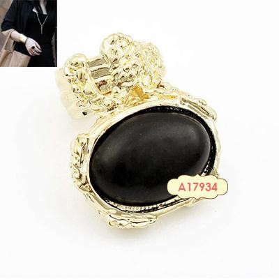 LRC Cincin Fashion Rhinestones Alloy Korean Rings