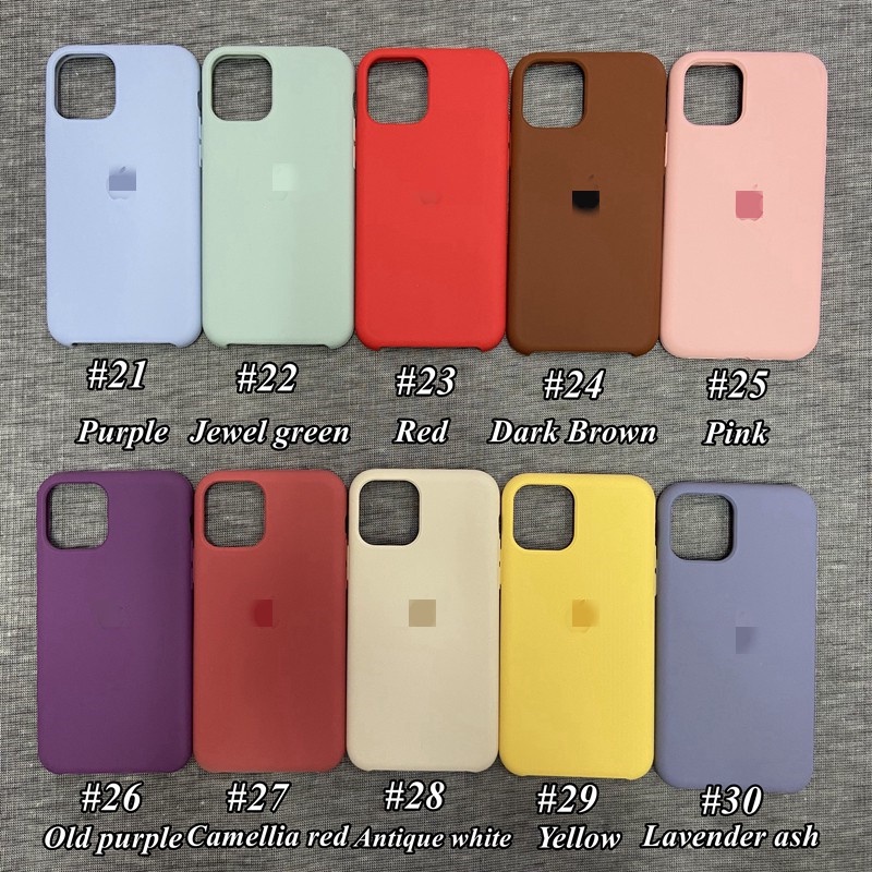 Casing Silikon iPhone 11 pro max X / Xs max XR 7 / 8plus 6 / 6s plus 40 Warna