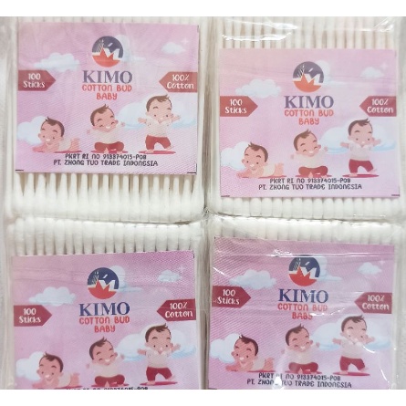 COTTON BUD KIMO Isi 100 Pcs - Cotton Bud Baby / Cotton Anak - Cotton Bud Dewasa