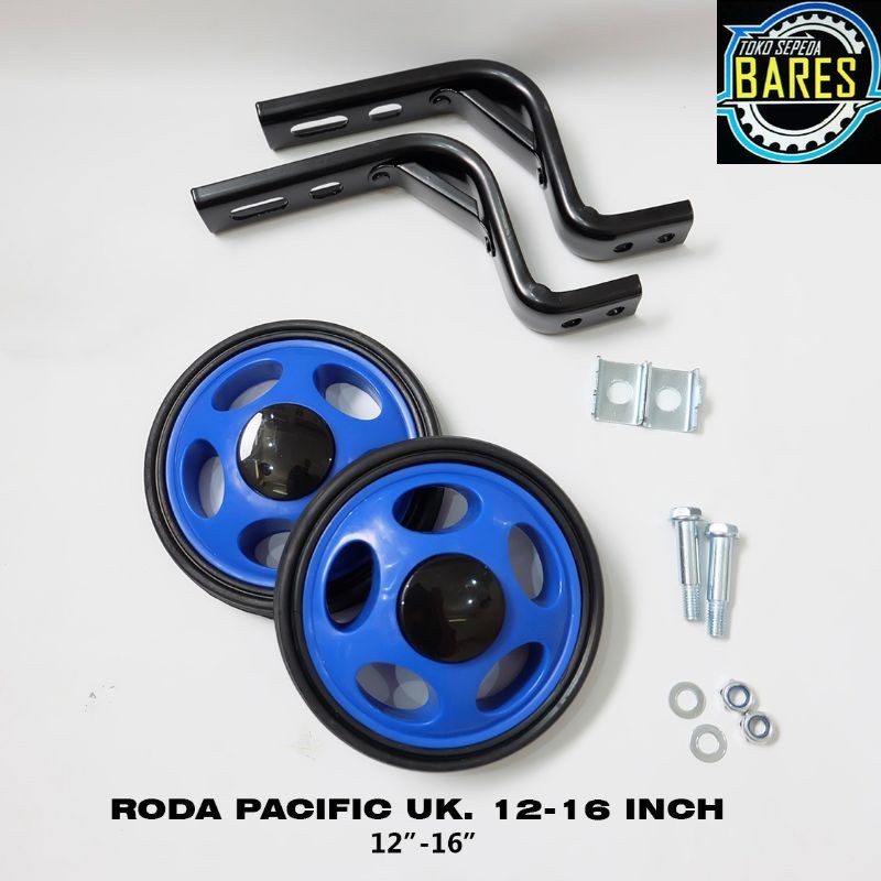 Roda Samping / Roda Bantu Sepeda BMX / Mini Anak 12 / 16 / 18 / 20 Pacific SP-H802 / SP-H803 Training Wheels