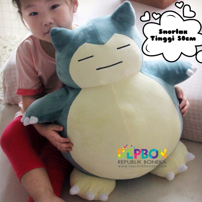 BONEKA SNORLAX POKEMON PIKACHU 50cm Limited
