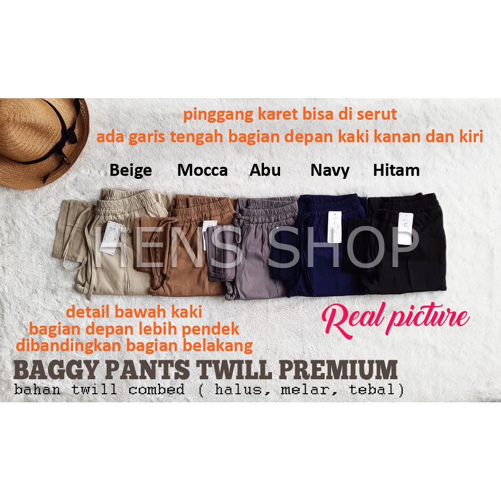 BAGGY TWILL COMBAT PREMIUM XL DAN JUMBO (LEBIH HALUS dan MELAR)