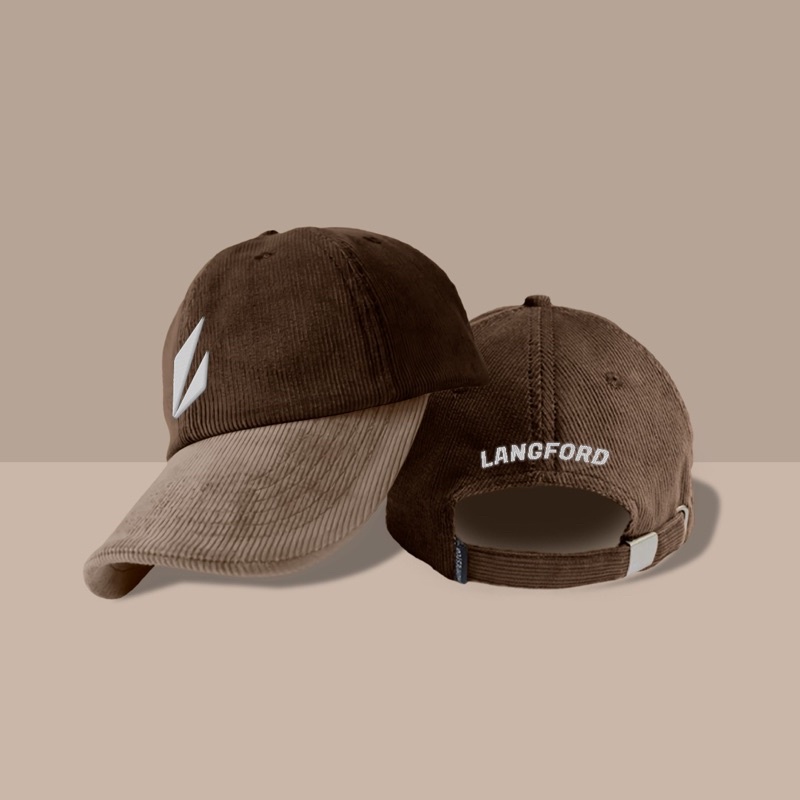 Topi Clasic Vintage Korduroy Baseball Hat - Langord Cap