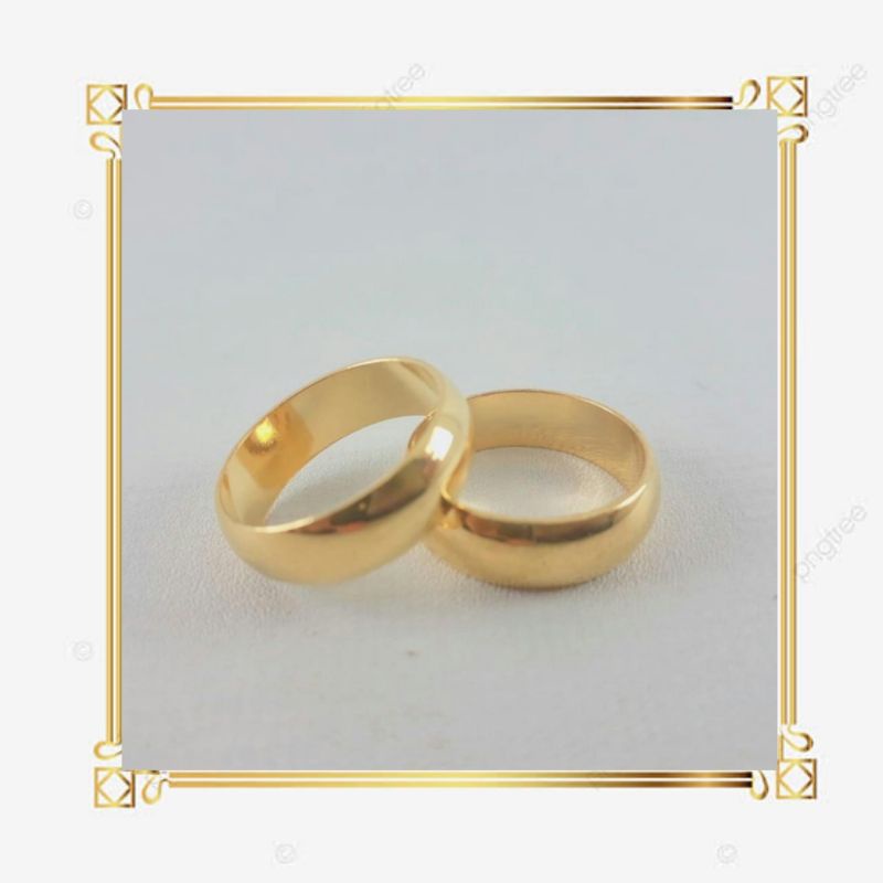 Cincin Nikah Polos Xuping 24 K Murah Meriah Best Seller