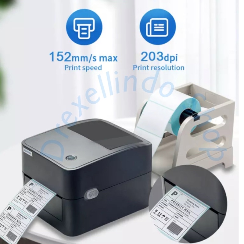 Printer Thermal LAbel Stiker Barcode Xprinter XP-4601B WIFI dan USB 4601