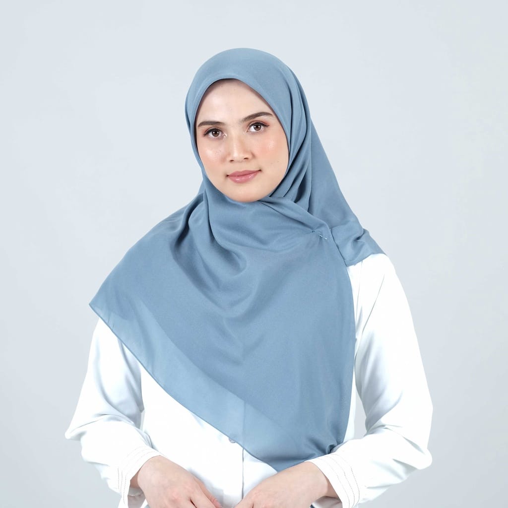 DEENAY liza polos denim /biru levis jahit tepi logo baru pin plat  double voal ultrafine 115x115cm