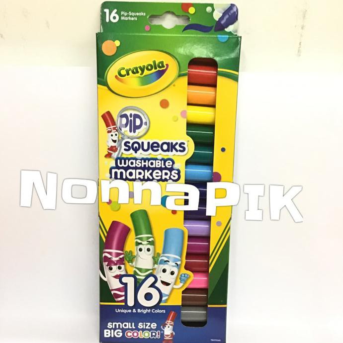 

CRAYOLA PIP-SQUEAKS WASHABLE MARKERS 16 CT