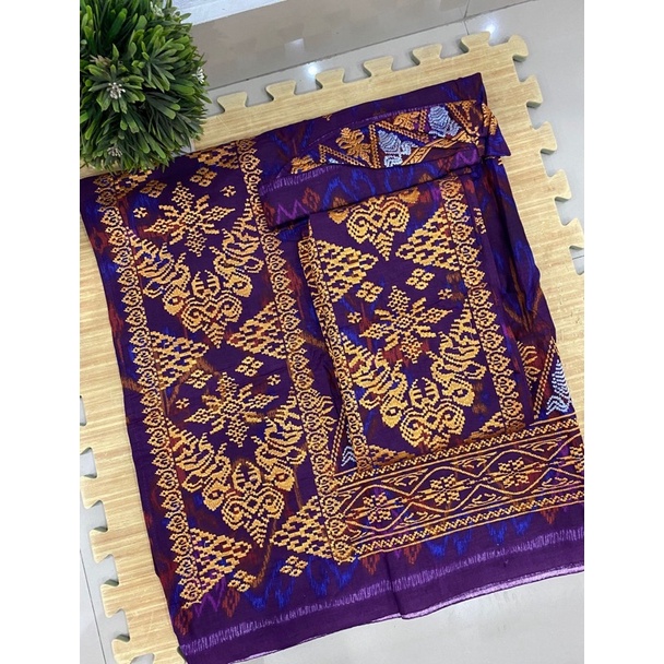 Set couple bordir motif endek dengan motif super best seller, bahan katun halus.