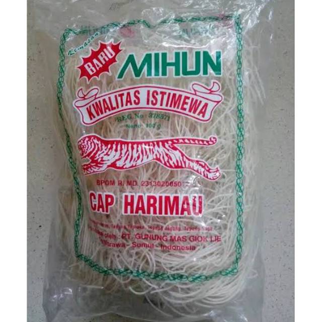 

#Termurah Bihun Kwalitas Istimewa Cap Harimau 300 gr - Bihun Cap Harimau 300 gr