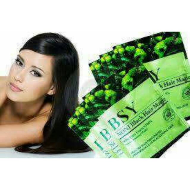 BSY NONI BLACK HAIR MAGIC PER SACHET SHAMPO MENGKUDU ORIGINAL -  PEWARNA RAMBUT ALAMI