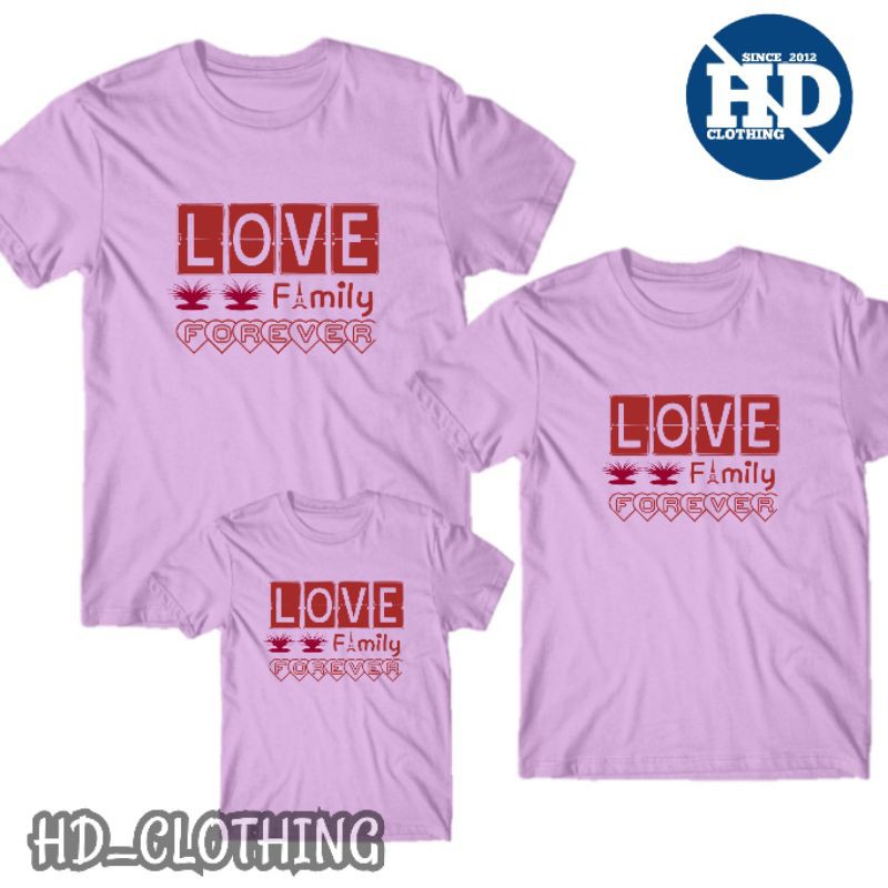 Kaos family, baju couple keluarga anak dan dewasa