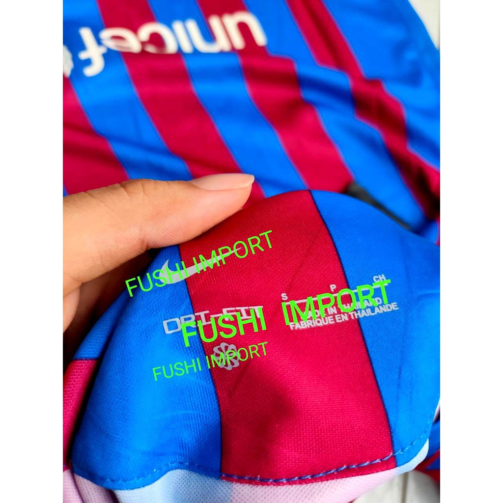 HQ JERSEY BOLA BARCA HOME FULL PATCH LALIGA 2021-2022 GO HIGH QUALITY