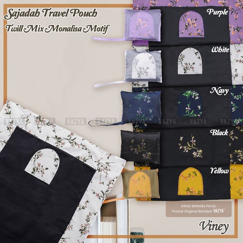 Sajadah Travel Pouch Twill Mix Monalisa Motif