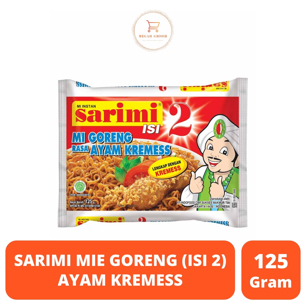 

SARIMI MIE GORENG (ISI 2) AYAM KREMESS PCK 125G