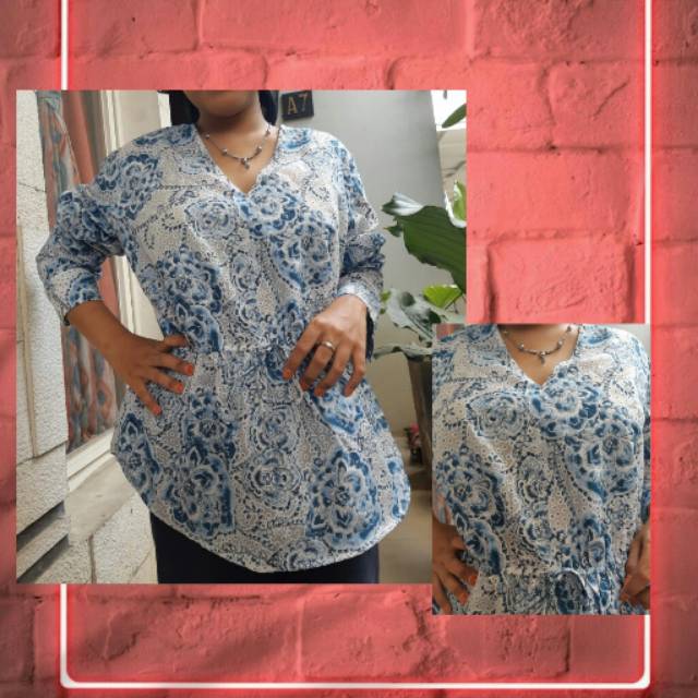 S Oliver Floral V Neck Blouse.