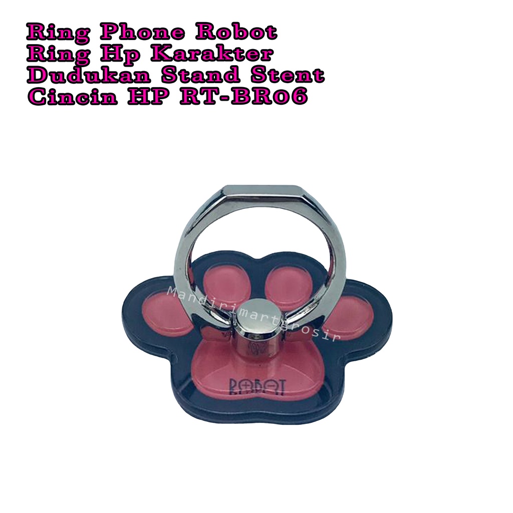 Ring Hp Karakter *Ring Phone Robot * Dudukan Stand Stent Cincin HP * RT-BR06