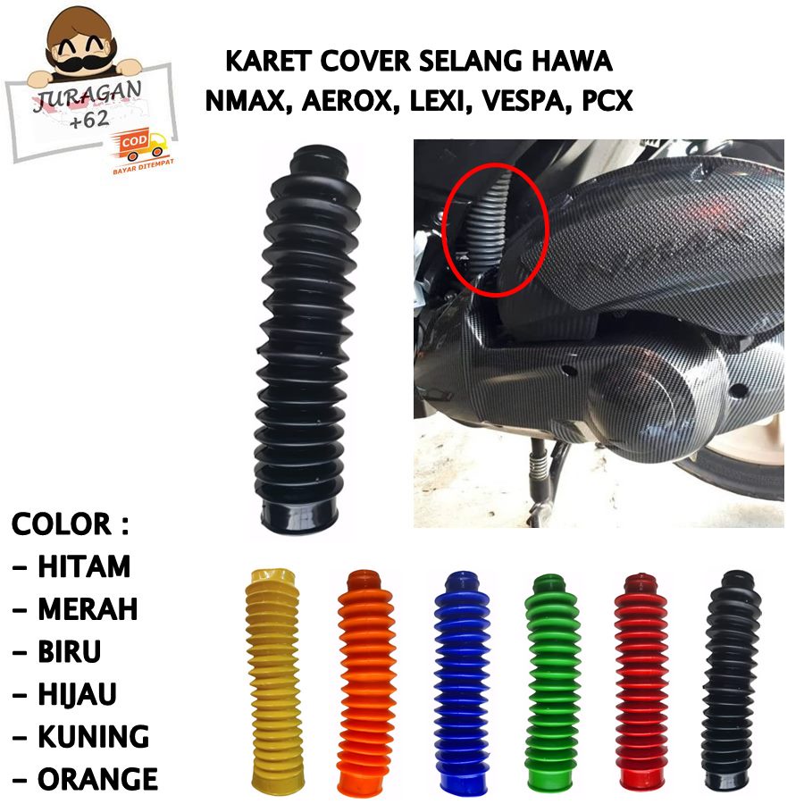 COVER SELANG HAWA SELANG HAWA KARET SELANG HAWA NMAX KARET PELINDUNG SELANG HAWA FILTER AEROX LEXI