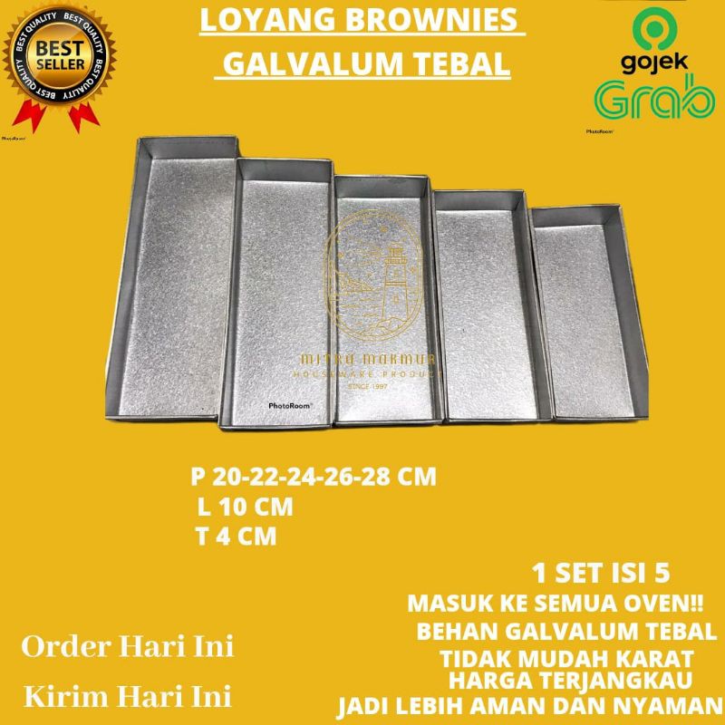 NEW!! LOYANG BROWNIES 1 SET ISI 5 TEBAL