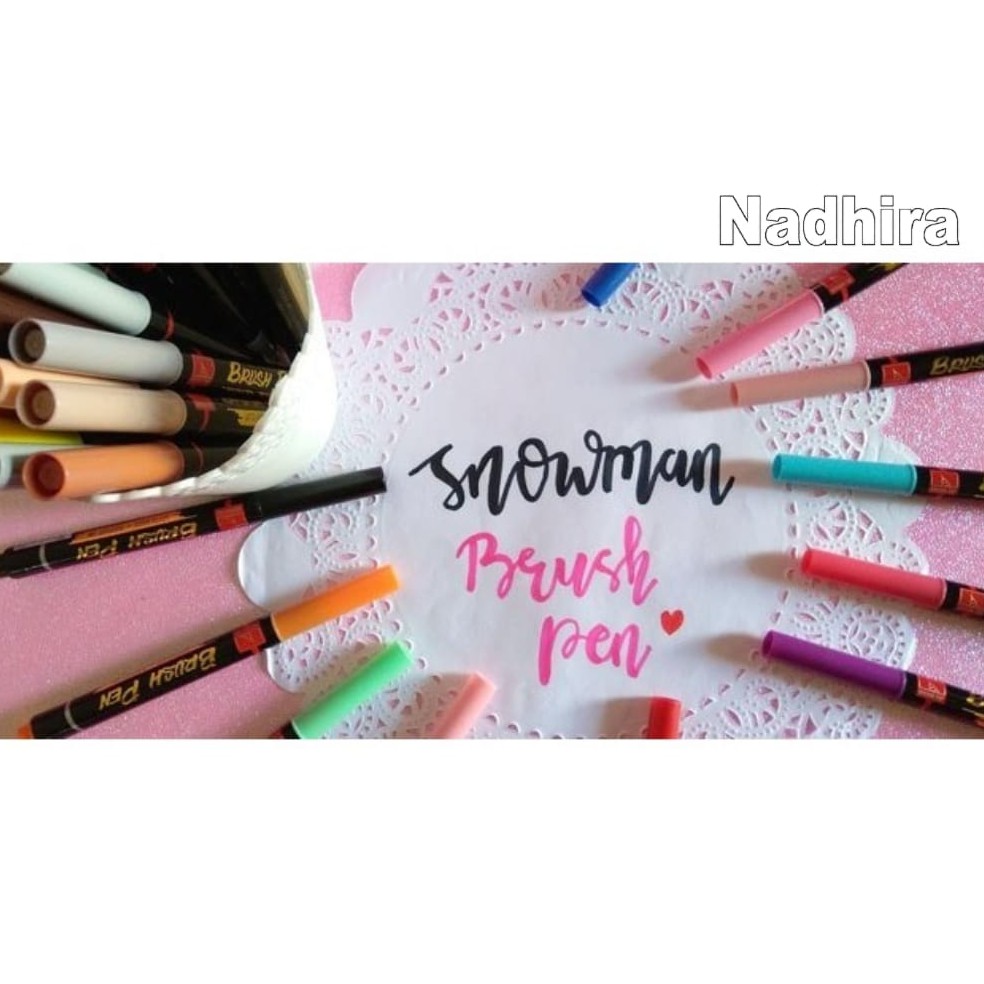 

SPIDOL/BRUSH PEN SNOWMAN