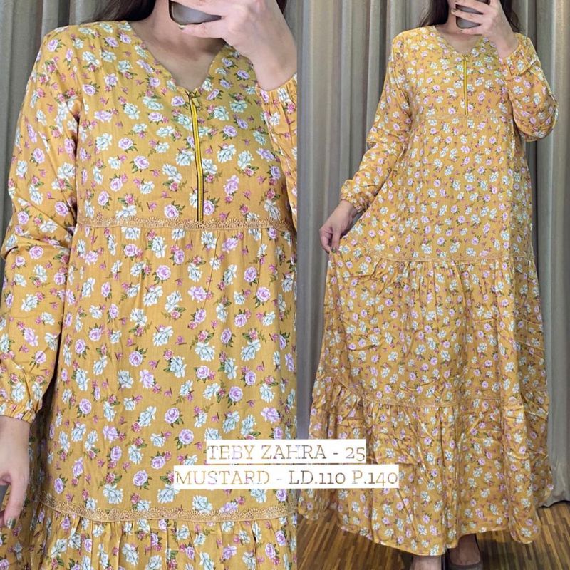 daster arab teby zahra flower