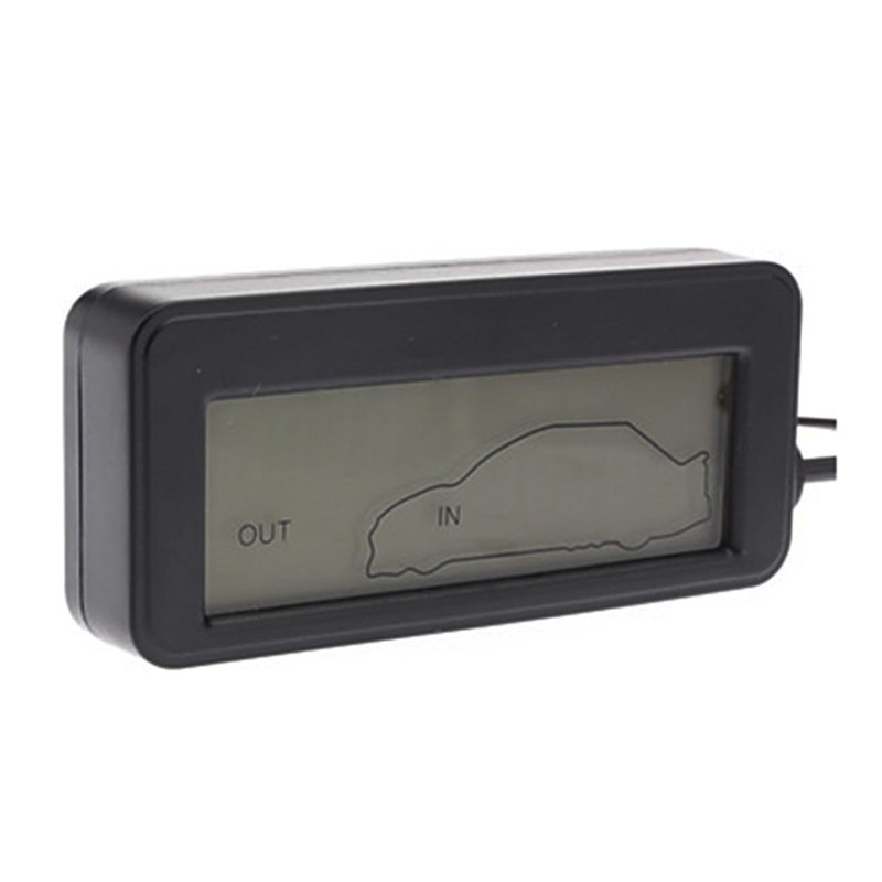 Tk Termometer Digital 12v Display Lcd Dengan Kabel 1.5m Untuk Mobil / Indoor / Outdoor