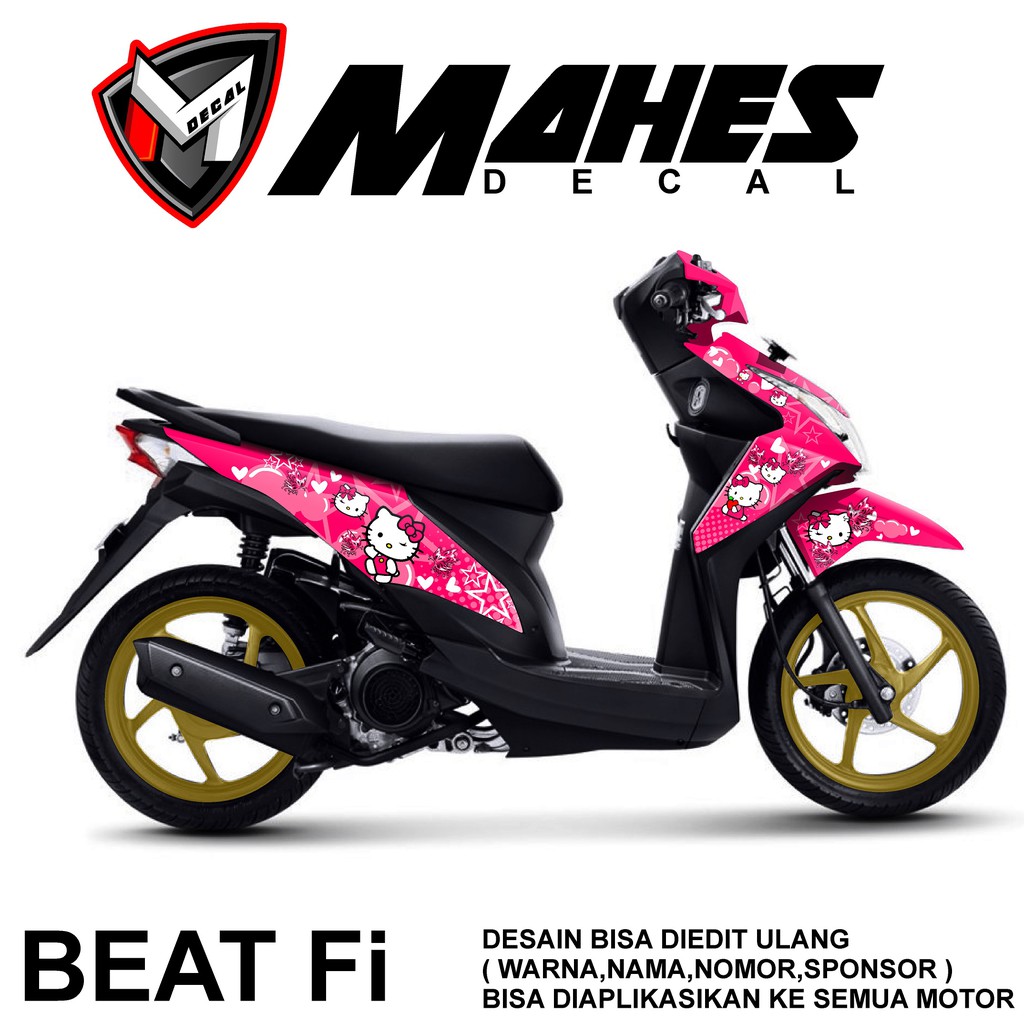 Motor Beat Modifikasi Hello Kitty