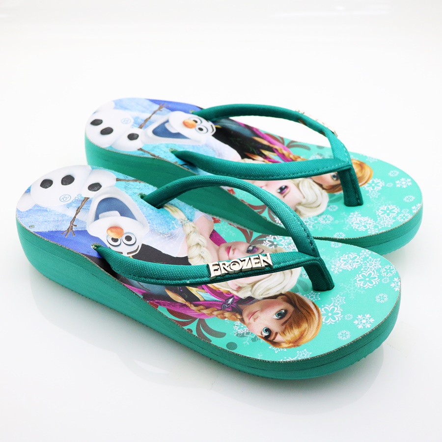 Ando Frozen 052 Turkis - Sandal Wedges Anak Perempuan