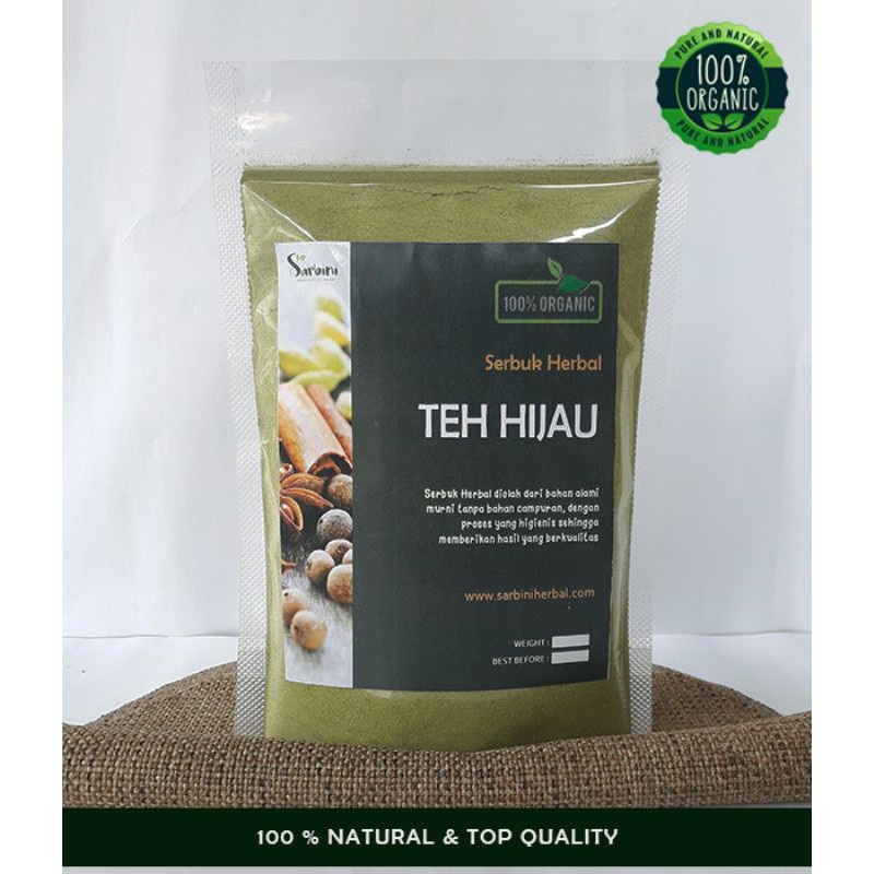 

Bubuk Teh Hijau 1000 gram 100% tanpa bahan campuran dan dijamin murni / Serbuk Teh Hijau 1 kg