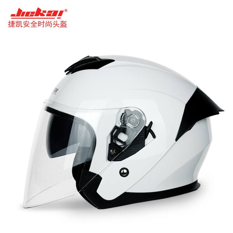 Helm Jiekai  Listrik et Semi Tertutup Lensa Ganda Mobil Listrik  Setengah    Empat Musim Sepeda Moto