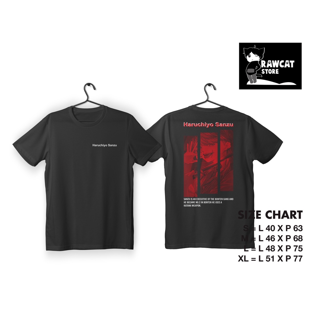 Kaos T-Shirt Anime Tokyo Revengers Haruchiyo Sanzu