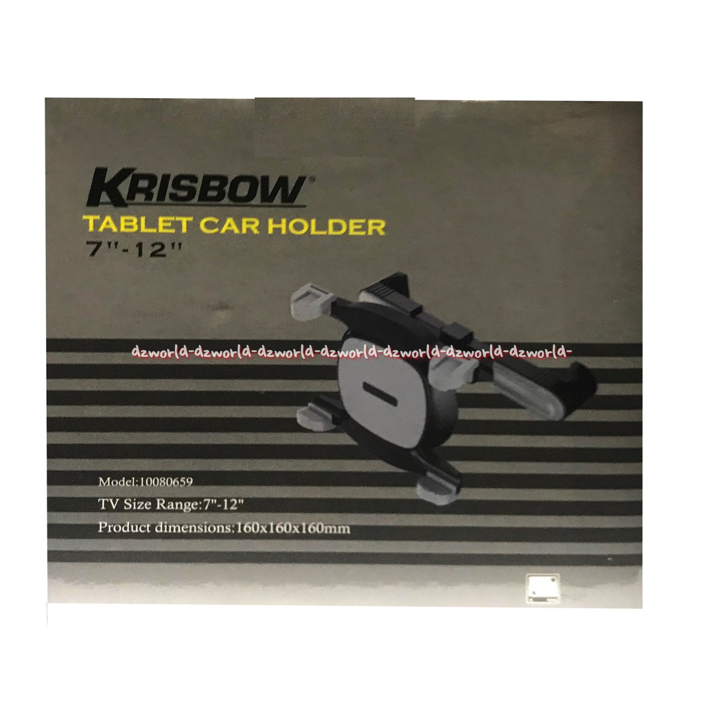 Krisbow Tablet Car Holder Alat Untuk Jepitan Tab Di Mobil 7-12Inch