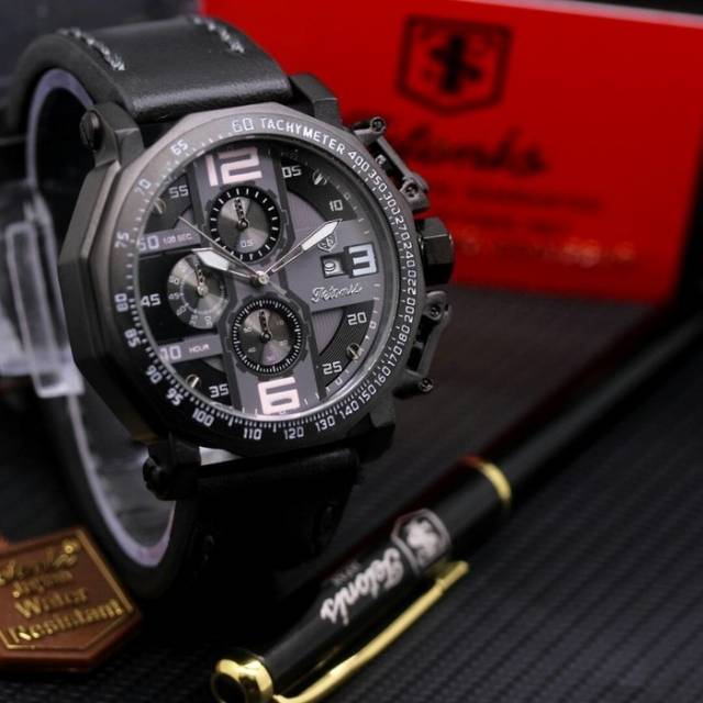 Jam Tangan Pria Tetonis Original Chrono Aktif