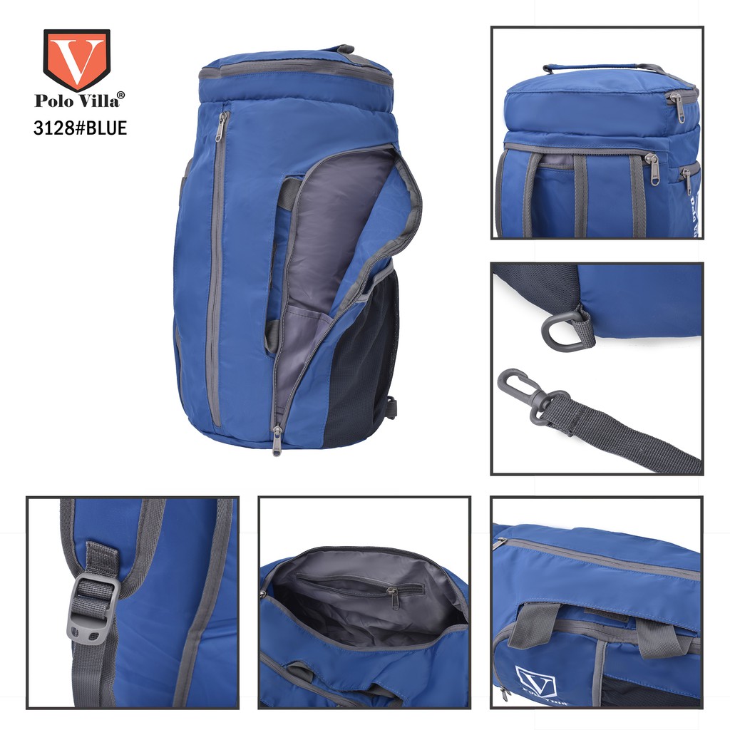 (RF) Tas Duffel PoloVilla  Gymbag Tas Pria Tas Wanita Tas Olahraga Multi-Sporty 3128 Ransel Fashion