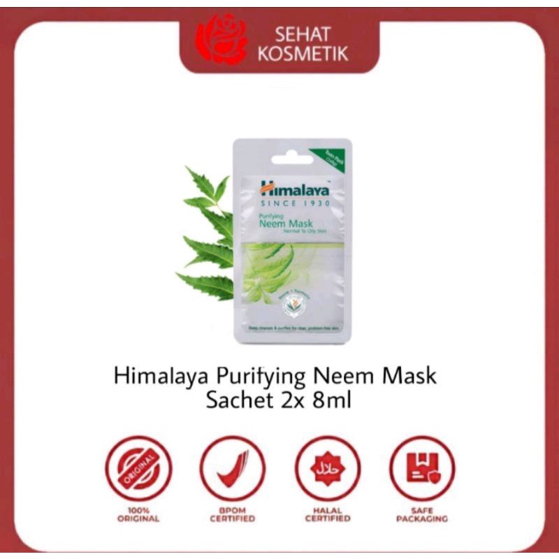 Himalaya Purifying Neem Mask Sachet 2x 8ml